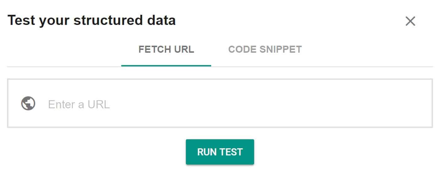 Google Developers Structured Data Test